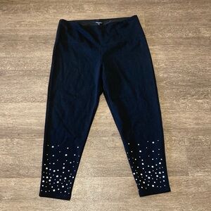 Black Leggings with silver stud detailing